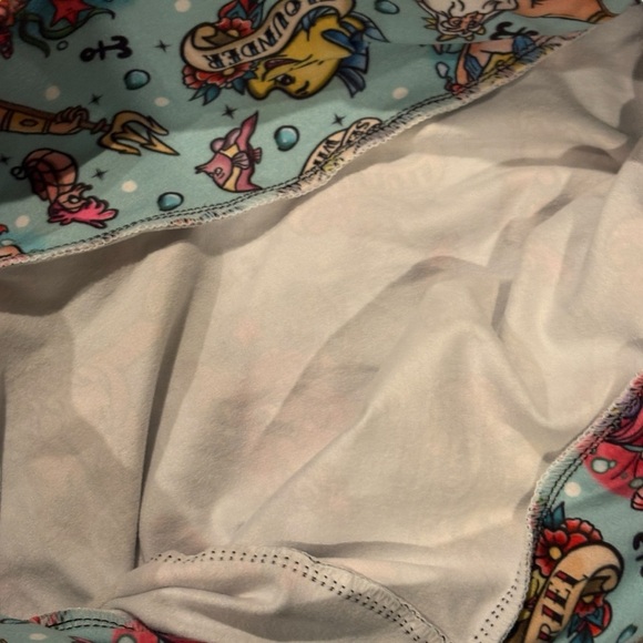 Disney Ariel Little Mermaid Handmade Skirt Flounder King Triton Size Medium - Picture 3 of 6